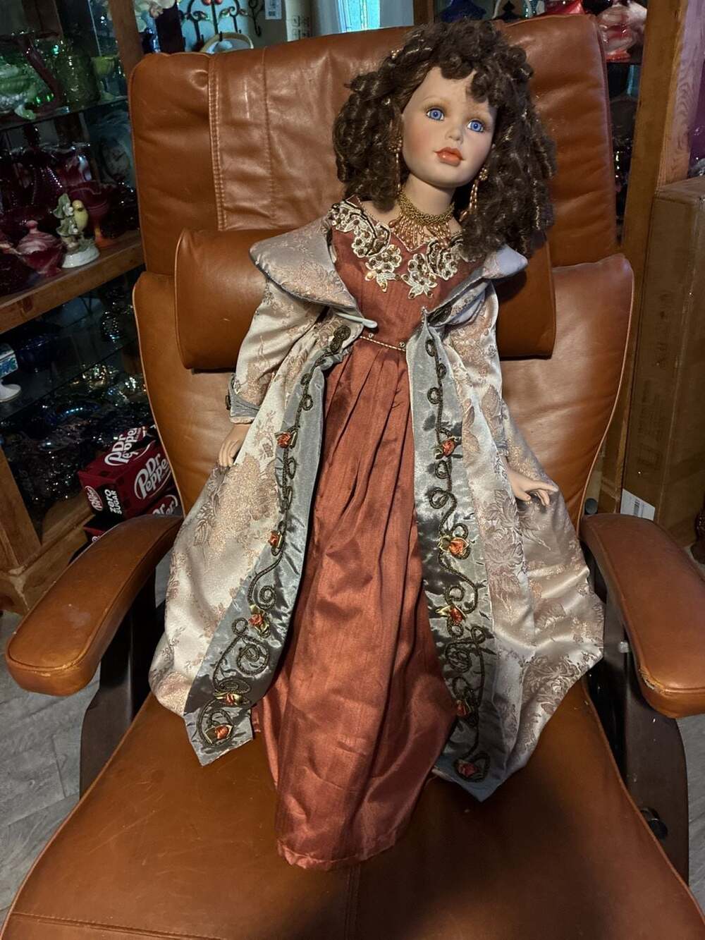 William Tung Collection 32-inch Porcelain Doll Verna Numbered 154/1000